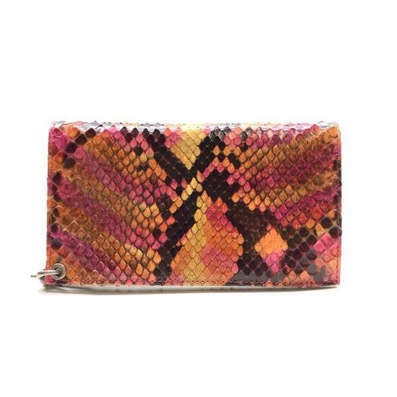 Chanel Python Chain Bifold Wallet Coin Case - Picture 3 of 8